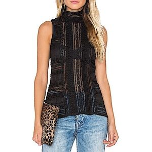 Cinq a Sept Antonia Sleeveless Turtleneck Top